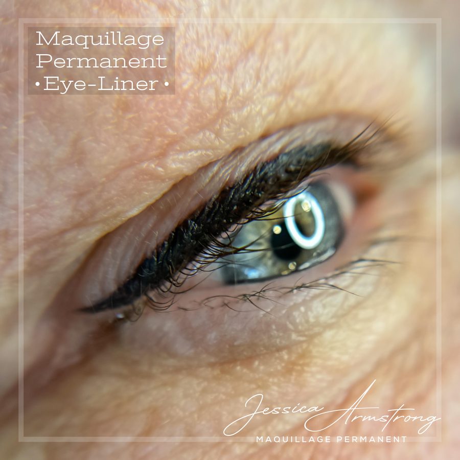 Résultat de maquillage permanent de l'eyeliner