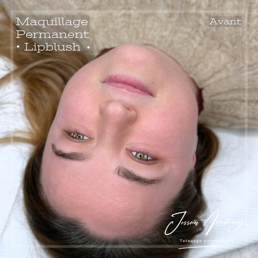 Avant maquillage permanent des lèvres, Lipblush